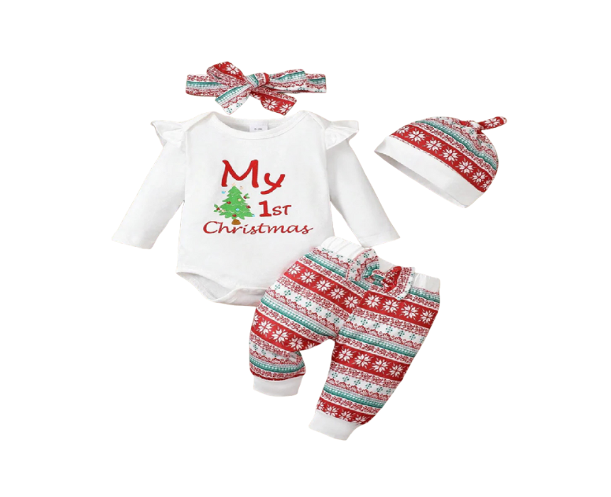 1 Christmas Outfit Set 6-9M - Image 1