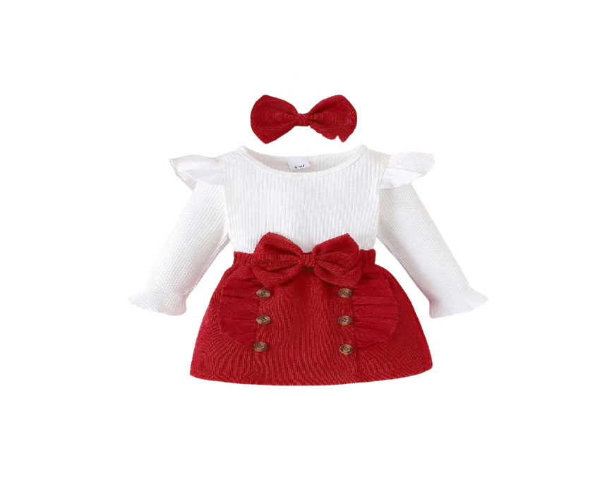 1 Set in Red & White 12-18M - Image 1