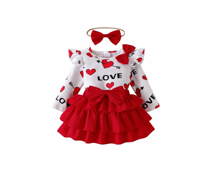 1 Love Outfit Set 9-12M - Image 1