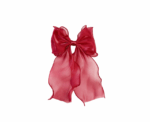 Bow Hair Clip in Red - Image 