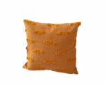 Burnt Orange Textured Woven Throw Pillow - Image 