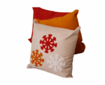 Trio Snowflakes Cushion - Image 