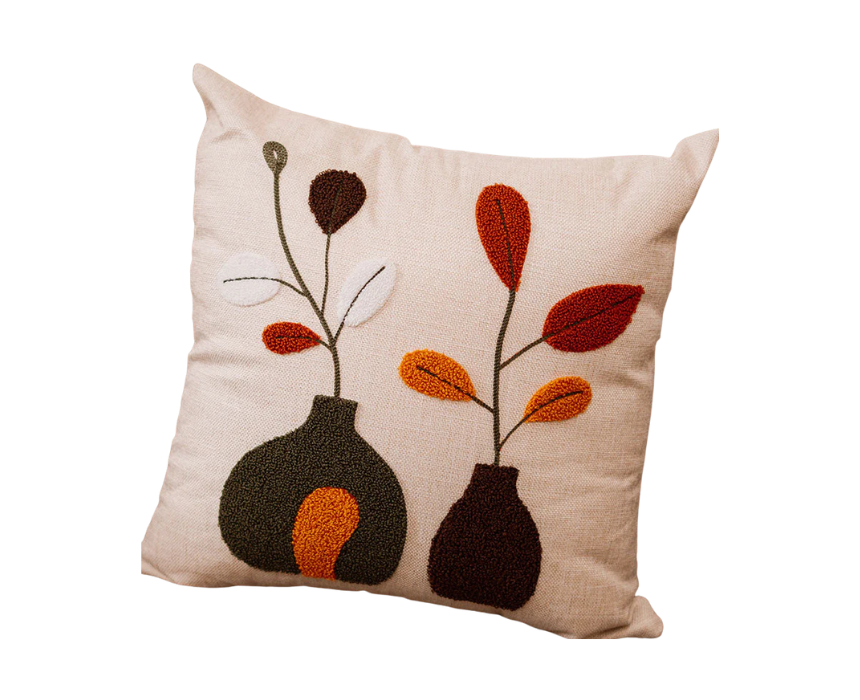 1 Modern Botanica – Vase Duo Branch Cushion - Image 1