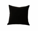 Black velvet cushion cover - Image 