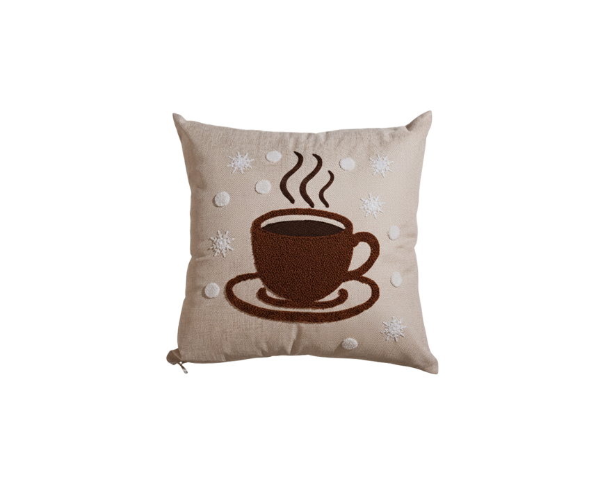 1 Cozy Winter – Hot Cocoa Cushion - Image 1
