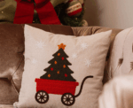 Christmas Tree Wagon Cushion - Image 