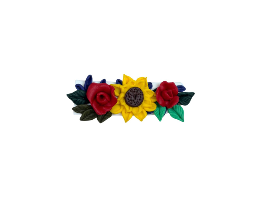 11 Floral Hair Clip - Image 1