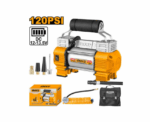 INGCO 12V Double Piston Tire Inflator Compressor 120PSI - Image 