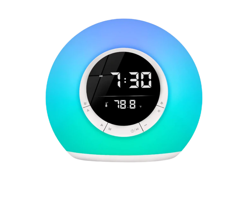 16 Night Light Clock with Bluetooth Speaker - Image 1