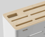 IKEA Bamboo Knife Holder in White - Image 