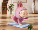 Labubu Lazy Yoga Series Figures - Image 