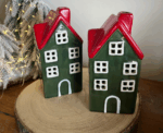 Christmas Green Red House - Image 