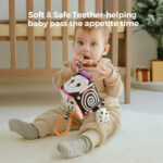 Black and White Cube Hanging Rattle - Image 