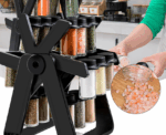 18 Jar Rotating Spice Kitchen Organizer - Image 