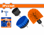 Wadfow 3Pcs Multipurpose Brush Set for Drill - Image 