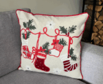 Christmas Socks Cushion Cover - Image 