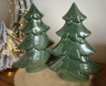 Green Glass Tree Decoration - Image 