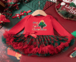 Christmas Baby Dress 3-6M - Image 