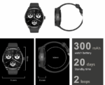 Findtime Smart Watch with Bluetooth Wireless Earphones - Image 