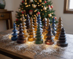 Mini Wooden Christmas Trees - Image 