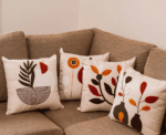 Modern Botanica – Vase Duo Branch Cushion - Image 