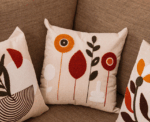 Modern Botanica – ColorLeaf Stem Cushion - Image 
