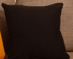 Black velvet cushion cover - Image 