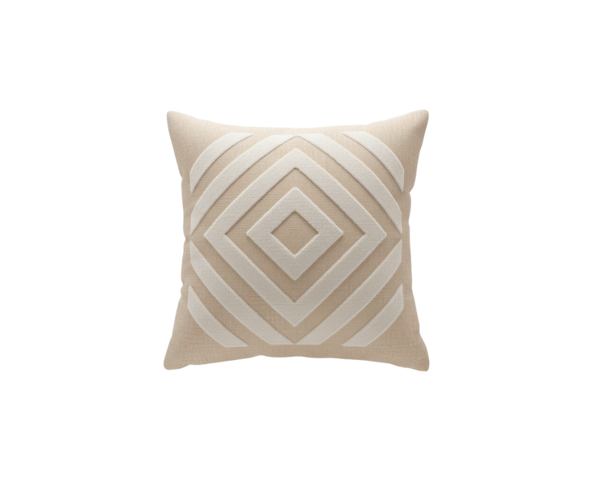 2 Textured Diamond Cushion – Autumn Bloom Collection - Image 1