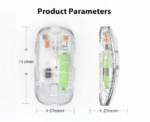 Transparent Silent Wireless Mouse - Image 