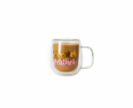 Sweater Weather Double Glass Cup - Image 