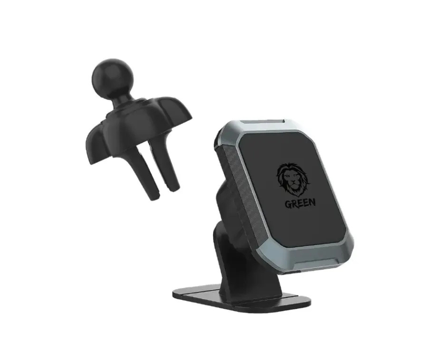 3 (2) Green Lion 2 in 1 Magnetic Car Phone Holder - Image 1