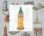 3D Puzzle - Galata Tower Small Size - Image 