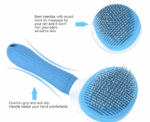Push Button Pet Cleaning Grooming Brush - Image 