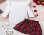 Girl Christmas Outfit 6-9M - Image 