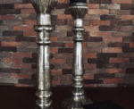 Identical Glass Table Candlesticks - Image 