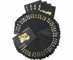 Waterproof Luxury Black Friends Playing Cards - Image 