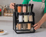 18 Jar Rotating Spice Kitchen Organizer - Image 