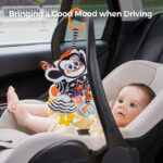 Black and White Cube Hanging Rattle - Image 