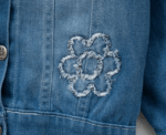 Girls Child Daisy Embroidery - Image 