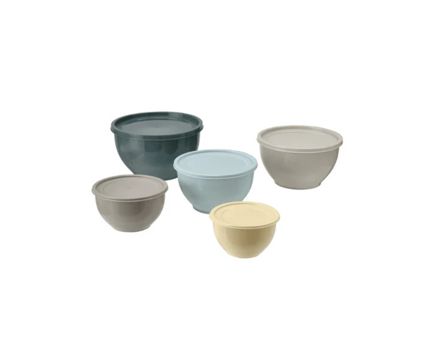 5 IKEA Bowl with Lid Set in Mixed Colors - Image 1