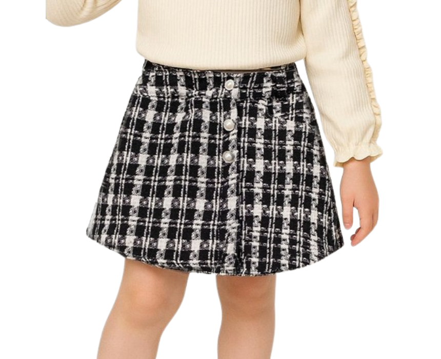 55 Girls Child Checkered Shorts - Image 1