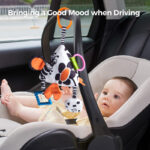 Black and White Pyramid Hanging Rattle - Image 