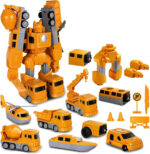 38 pcs Magnetic Car Transforming Robot - Image 