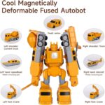 38 pcs Magnetic Car Transforming Robot - Image 