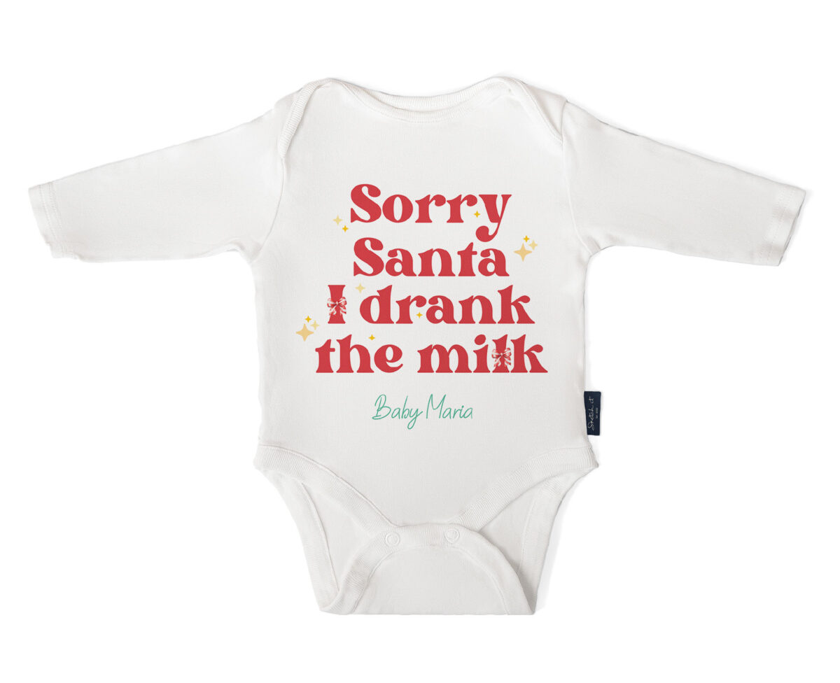 Bodysuits-02 Santa's Little Milk Thief - Image 1