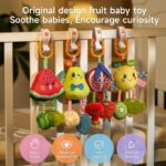 Fruit Hanging Rattles Set with Shark clip - Image 