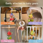 Fruit Hanging Rattles Set with Shark clip - Image 