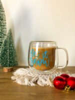 Let It Snow Double Glass Cup - Image 
