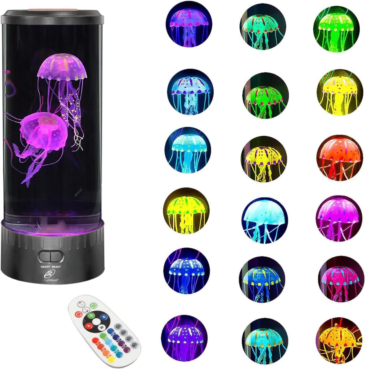 JellyfishLedBedsideRGBMoodLamp Jellyfish Led Bedside RGB Mood Aquarium Tank Lamp