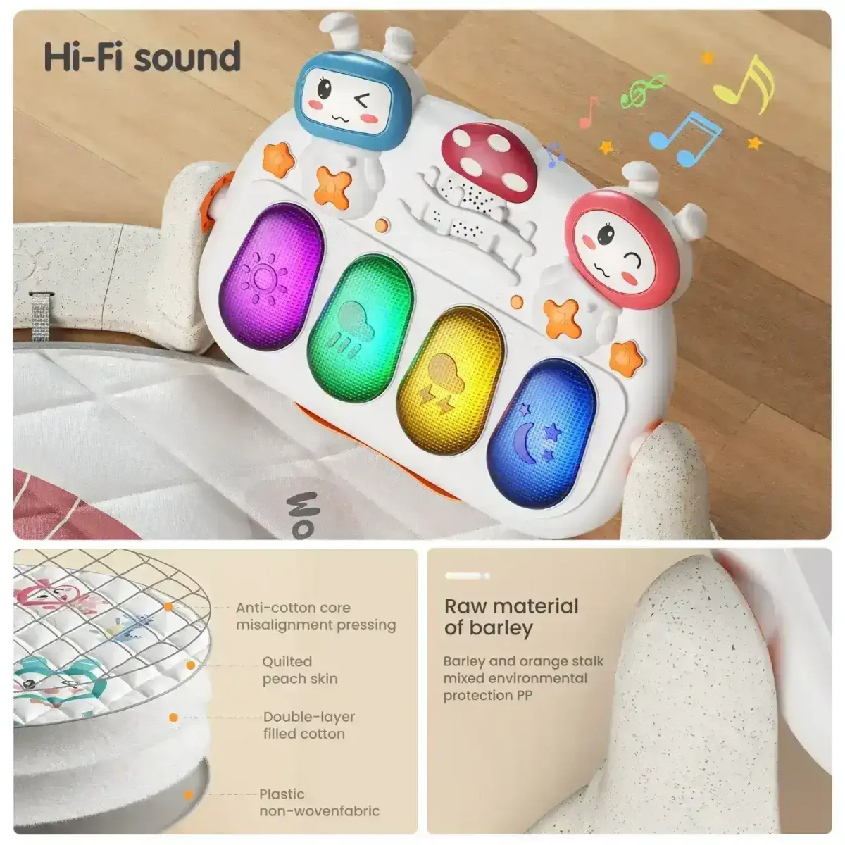 Tumama Kids Lion Circular Activity Playmat - Image 